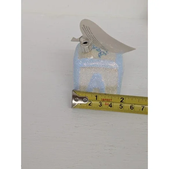 Inge Glas Glass Mouth Blown German Ornaments Baby First Christmas Set Of 3 New - Picture 10 of 16